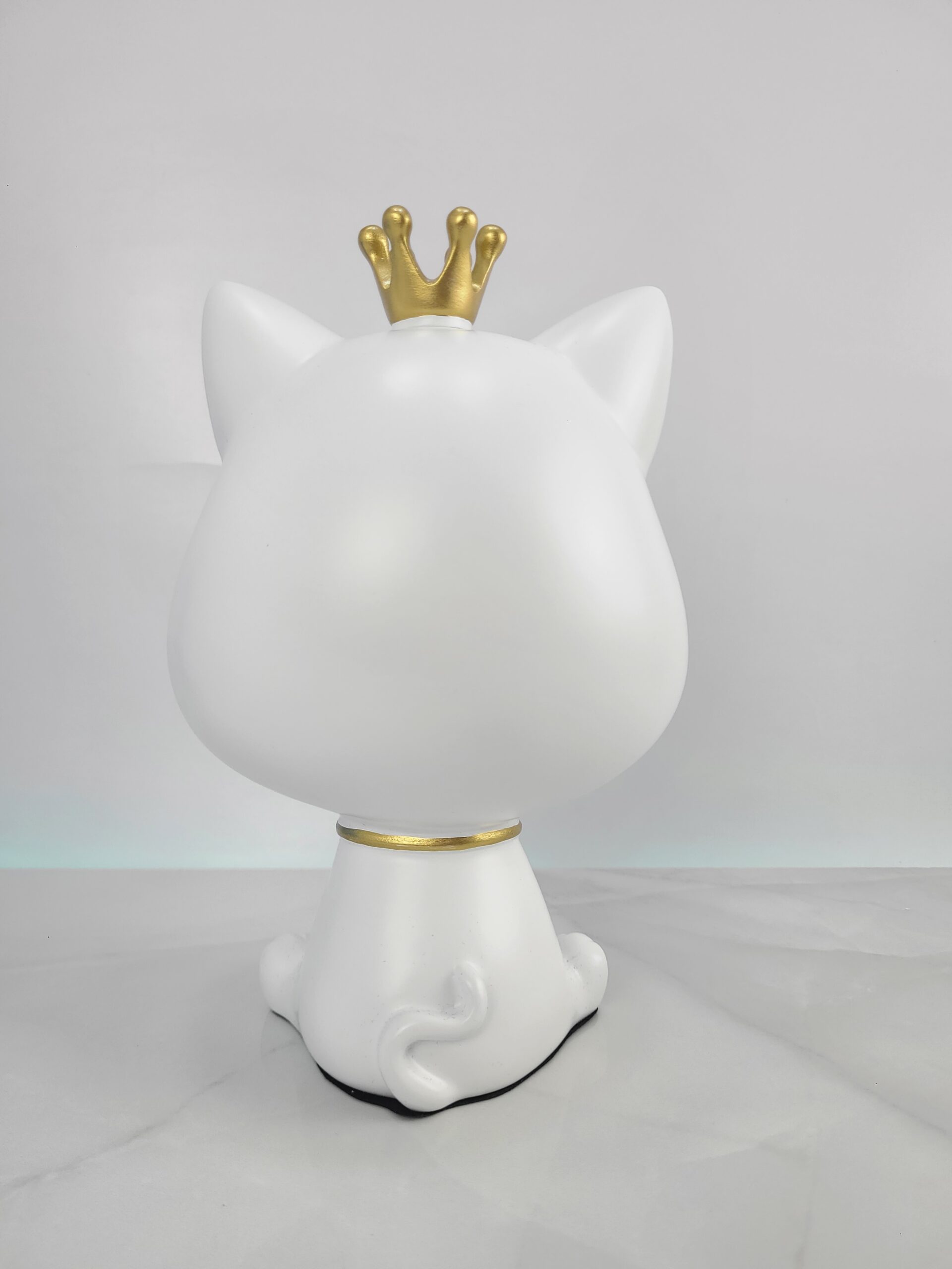 🐱 وعاء ديكوري متعدد الاستخدامات بتصميم قطة مع تاج 👑 - الصورة 2