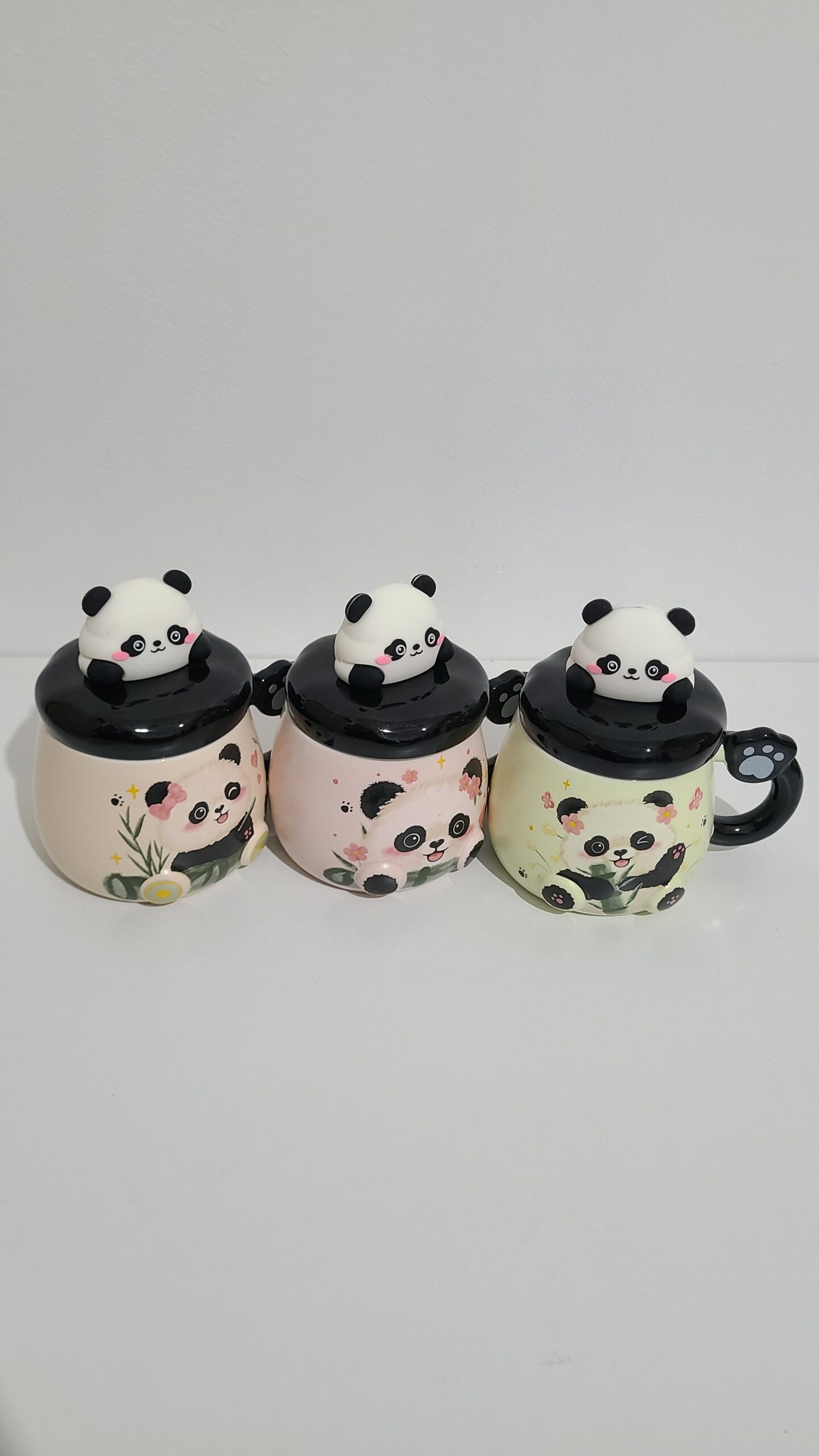 كوب الباندا الكيوت مع غطاء🐼